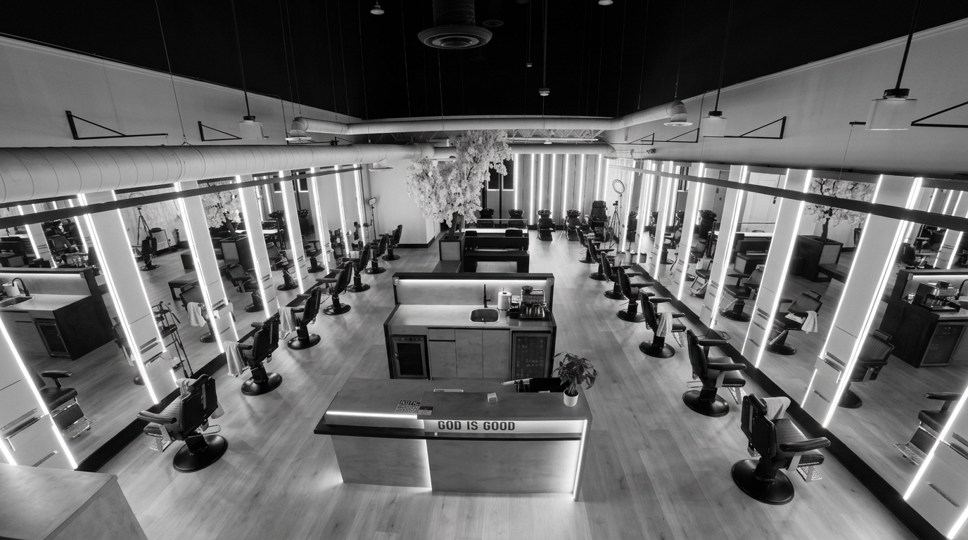 Born Barbers shop interior